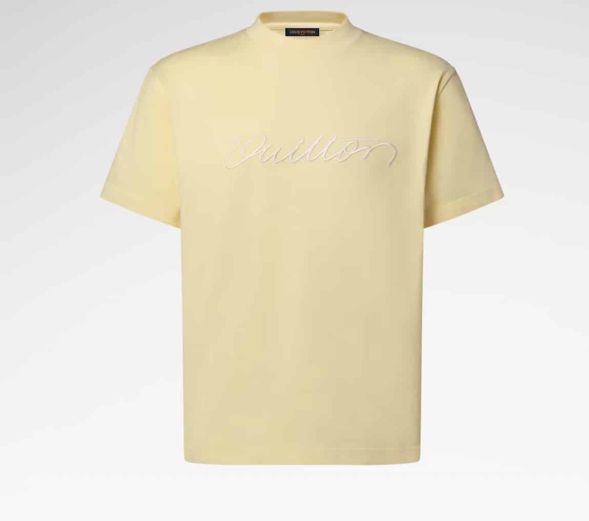 Embroidered Signature Short-Sleeved T-Shirt