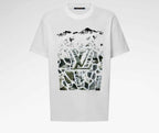 Velvet Jacquard Short-Sleeved T-Shirt