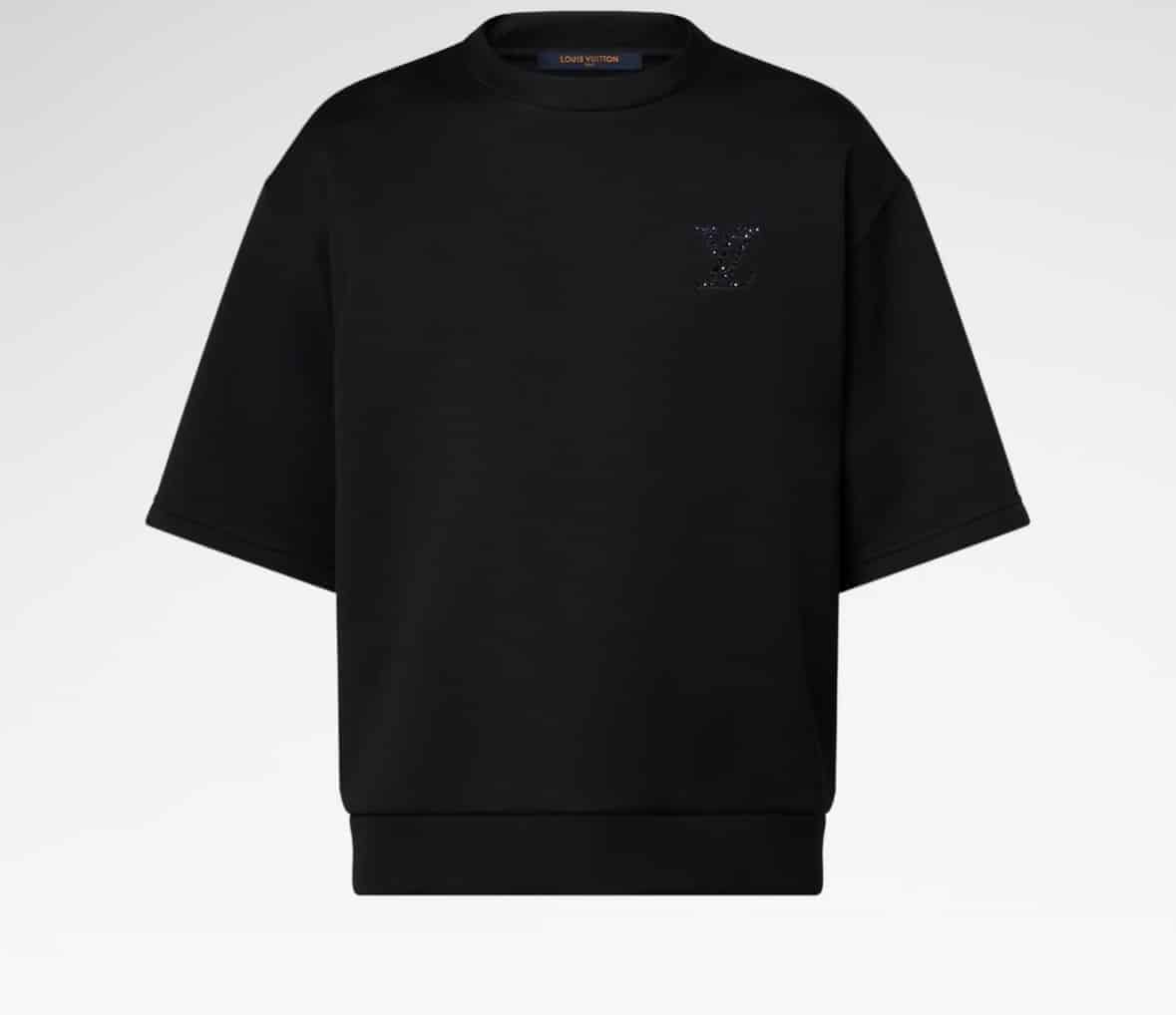 LV Embellished Jersey T-Shirt