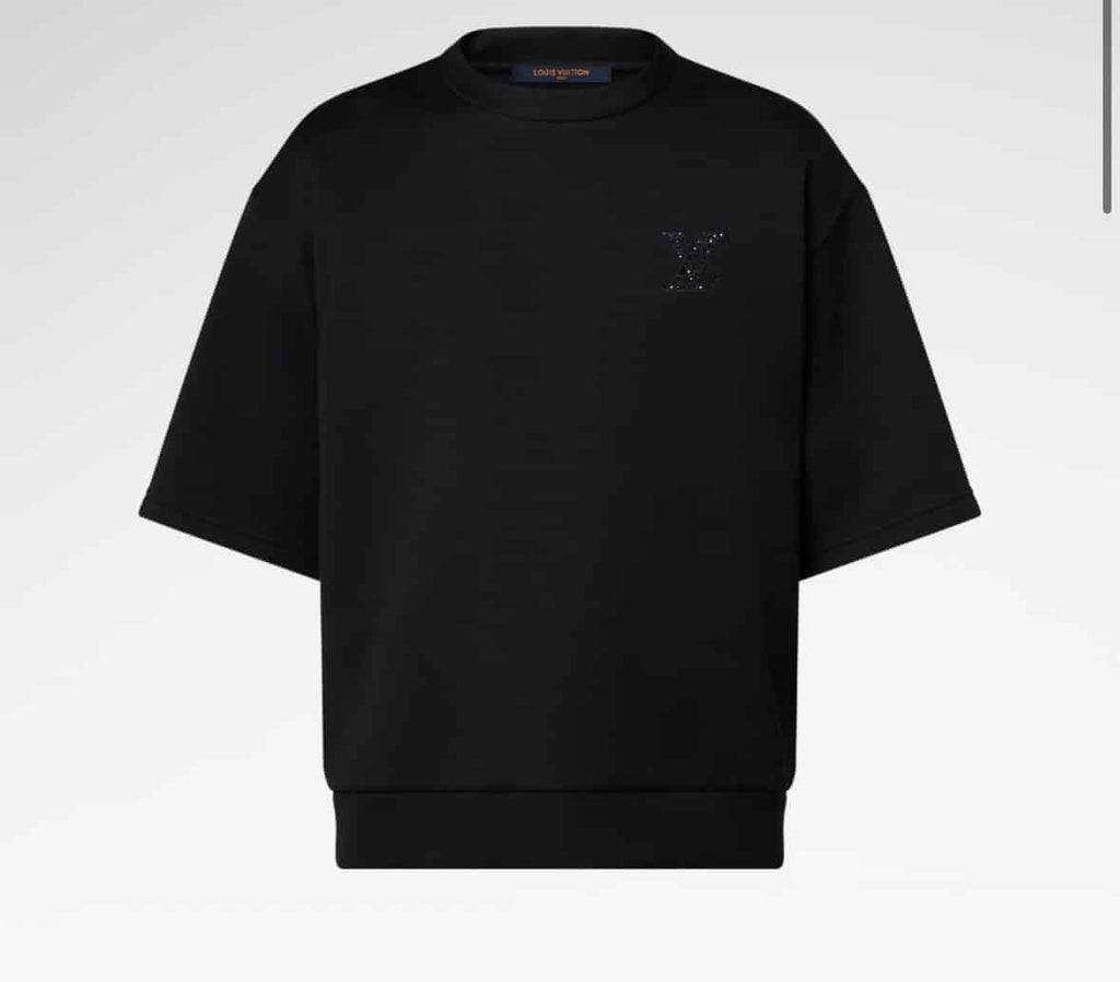 LV Embellished Jersey T-Shirt