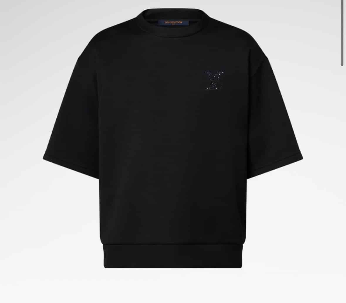 LV Embellished Jersey T-Shirt