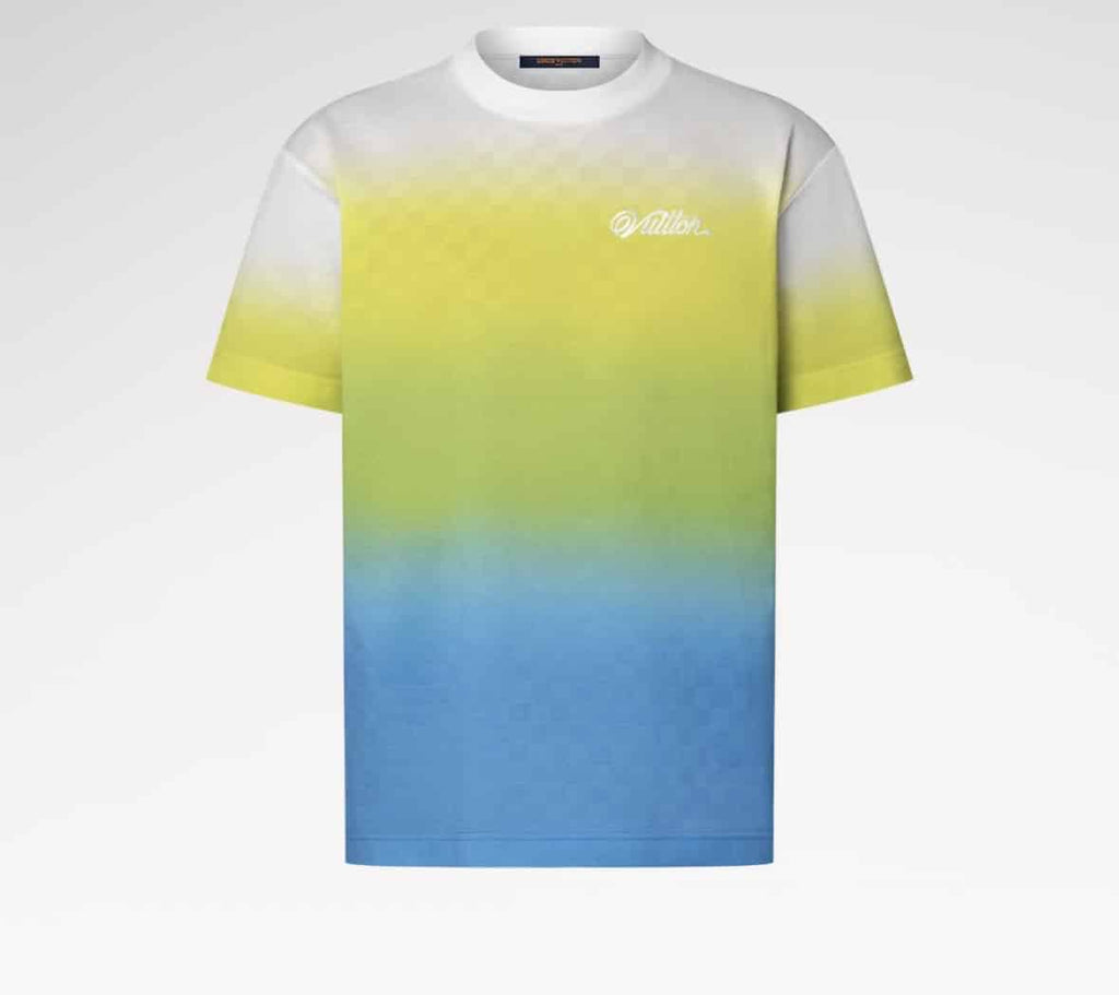 Damier Gradient Jacquard Cotton T-Shirt