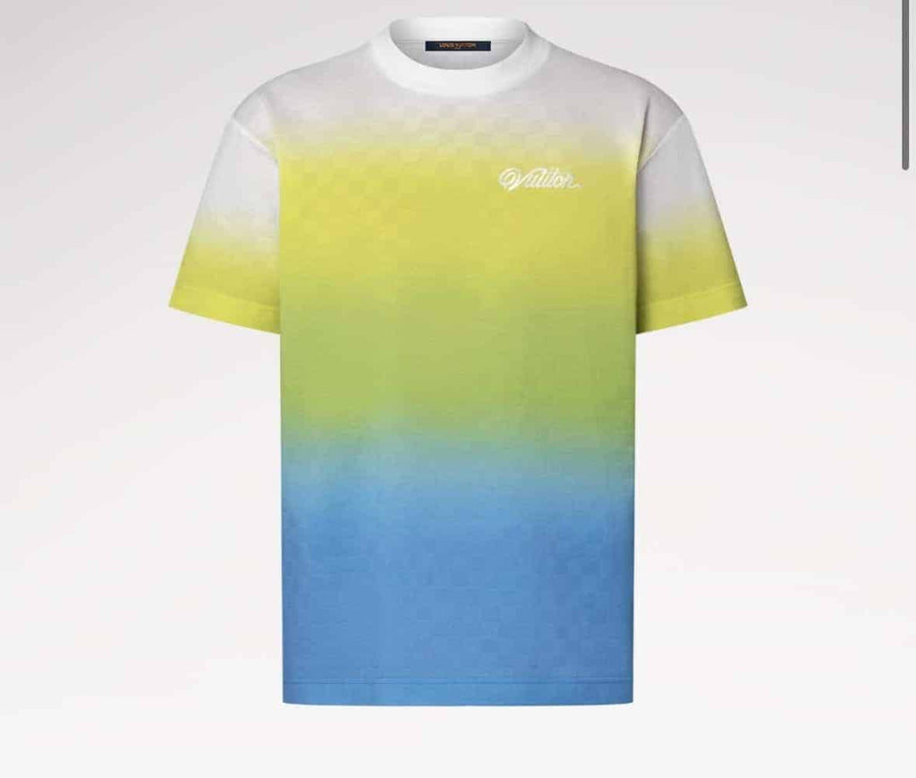Damier Gradient Jacquard Cotton T-Shirt