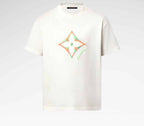 Monogram Flower 3D Gradient Print T-Shirt