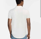 Silk-Cotton Damier Pique Polo Shirt