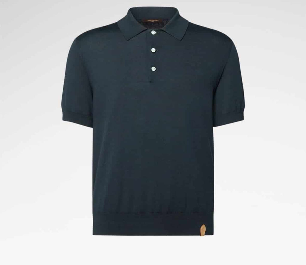 Cotton-Silk Short-Sleeved Polo Shirt