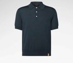 Cotton-Silk Short-Sleeved Polo Shirt