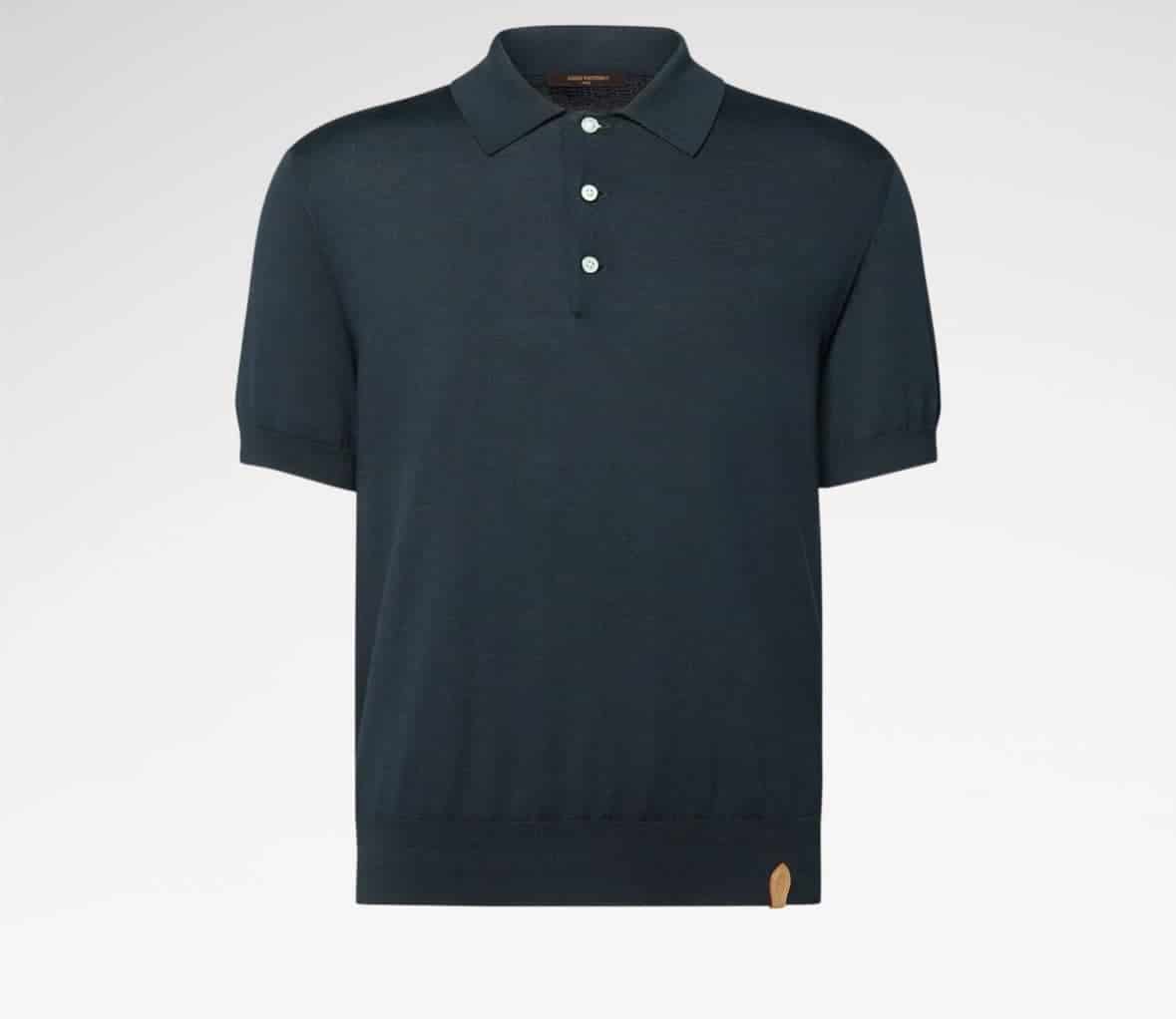 Cotton-Silk Short-Sleeved Polo Shirt