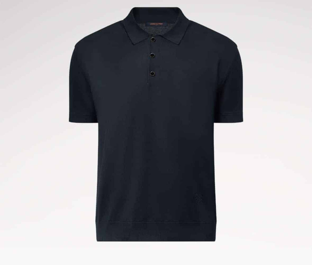Cotton-Silk Blend Short-Sleeved Polo Shirt