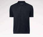 Cotton-Silk Blend Short-Sleeved Polo Shirt