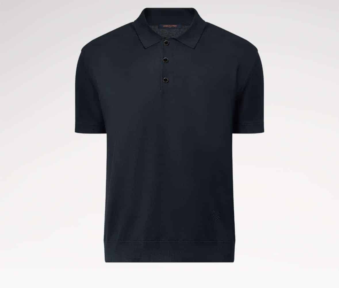 Cotton-Silk Blend Short-Sleeved Polo Shirt