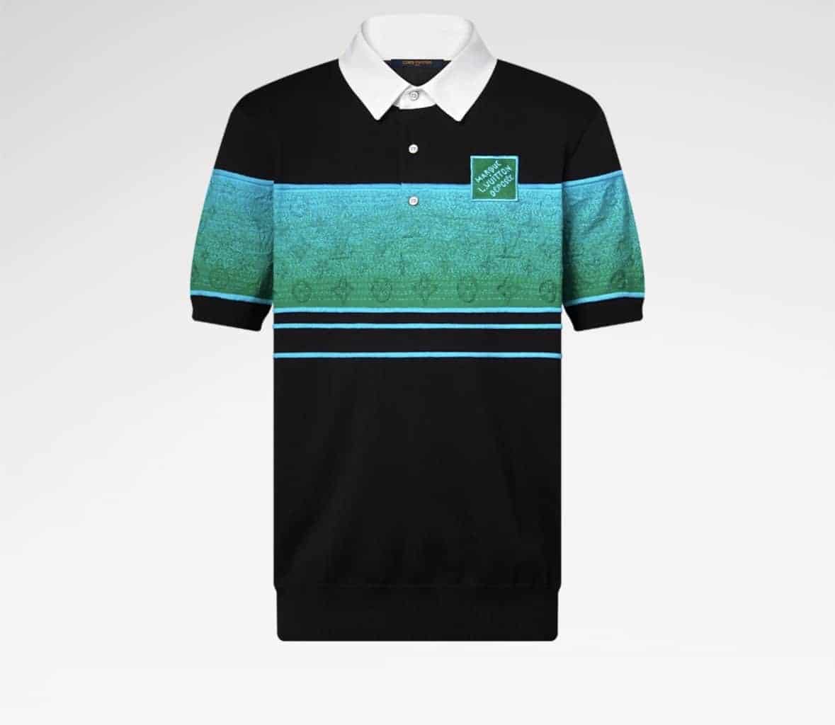 Iridescent Jacquard Short-Sleeved Polo