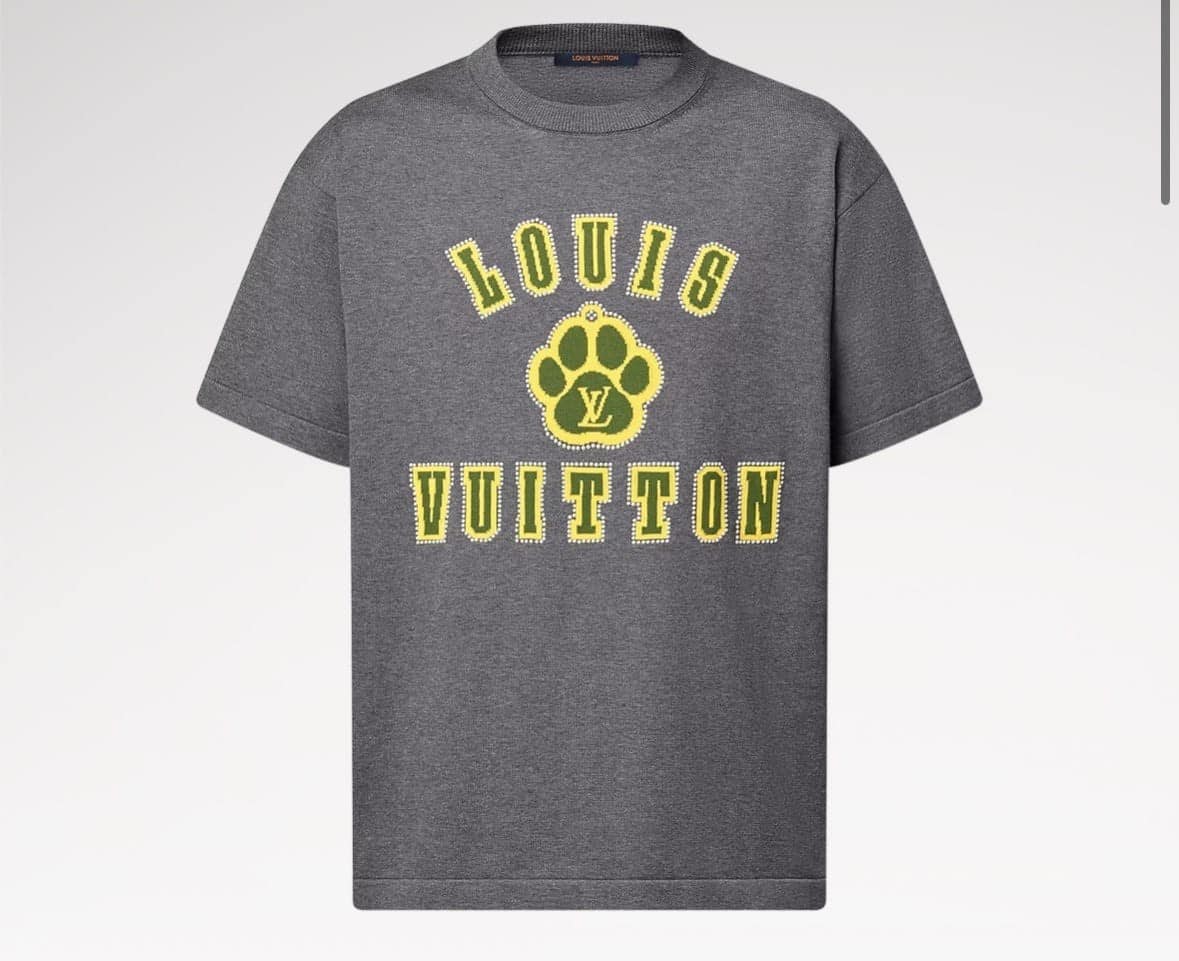 Embellished Short-Sleeved Cotton Crewneck