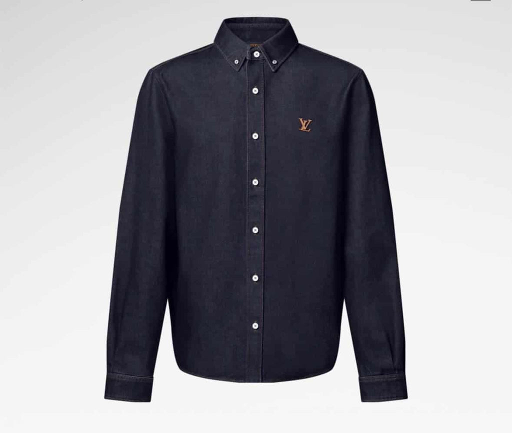 Denim Long-Sleeved Shirt