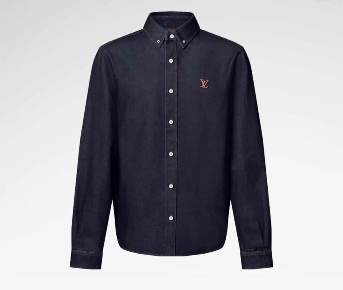 Denim Long-Sleeved Shirt