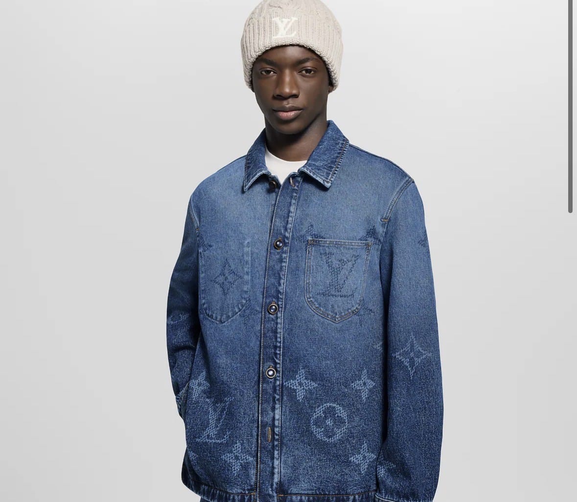 Monogram Denim Workwear Overshirt