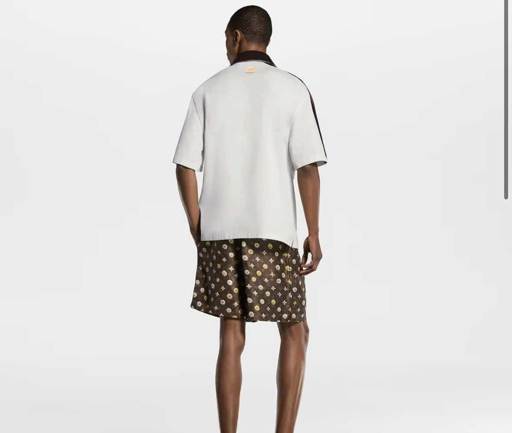 Bicolor Warm Up Short-Sleeved Shirt