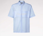 Embroidered Signature Short-Sleeved Shirt
