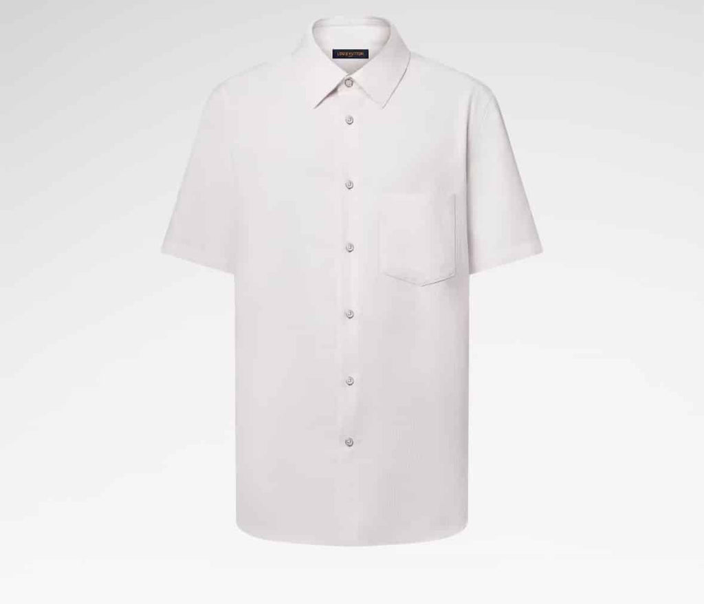 Short-Sleeved Jacquard Shirt