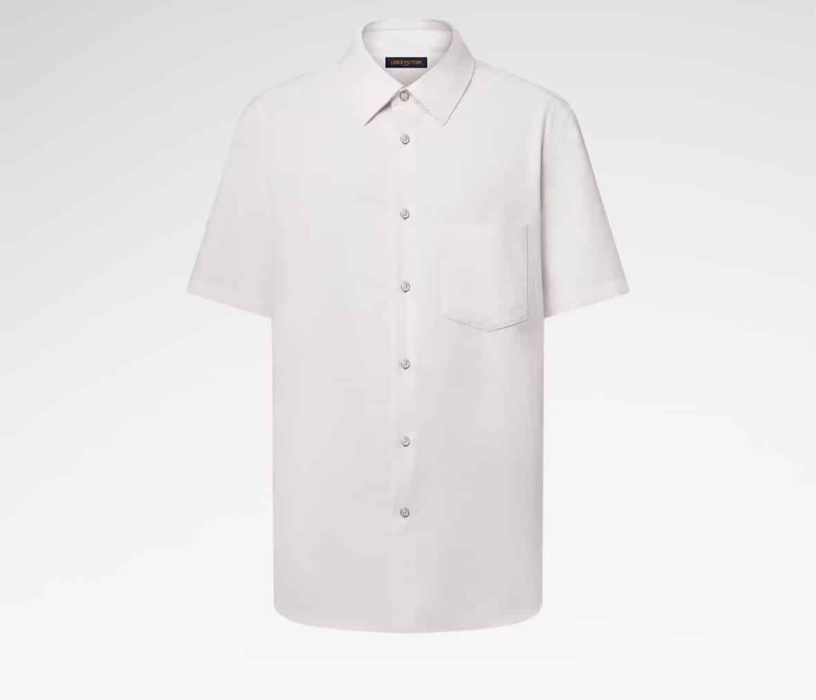Short-Sleeved Jacquard Shirt