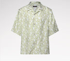 Short-Sleeved Printed Silk Shirt