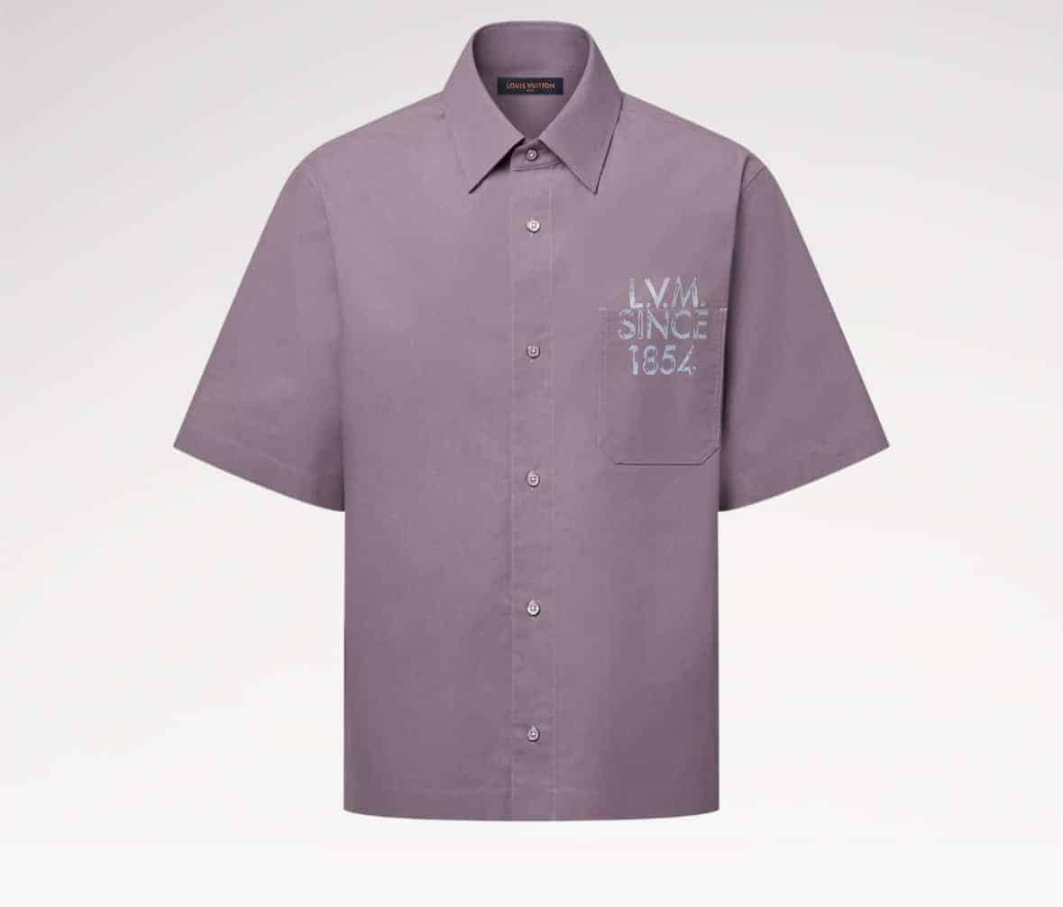 Printed Signature Short-Sleeved Shirt