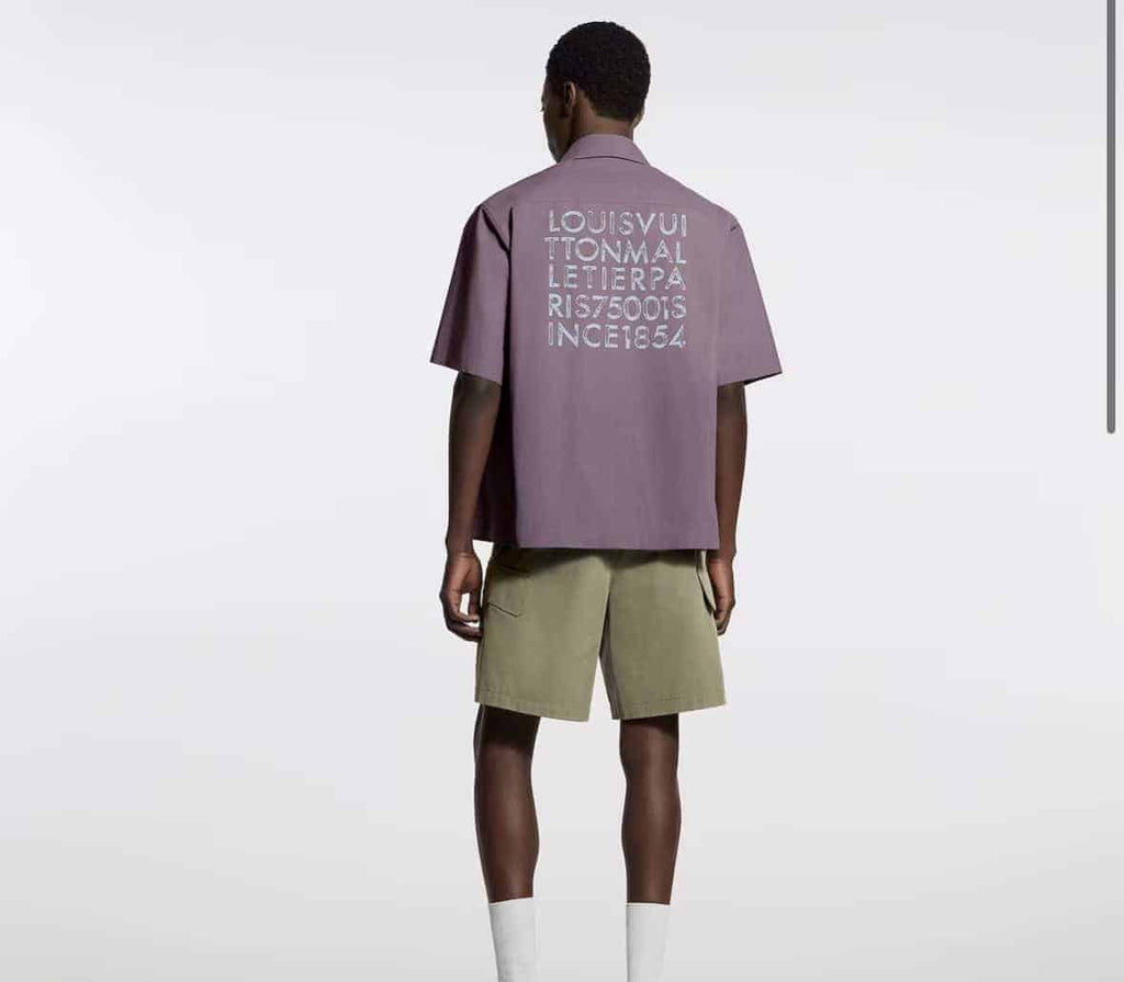 Printed Signature Short-Sleeved Shirt