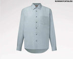 Striped Long-Sleeved Silk-Blend Shirt