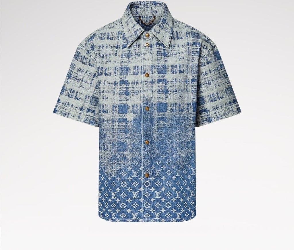 Denim Short-Sleeved Shirt