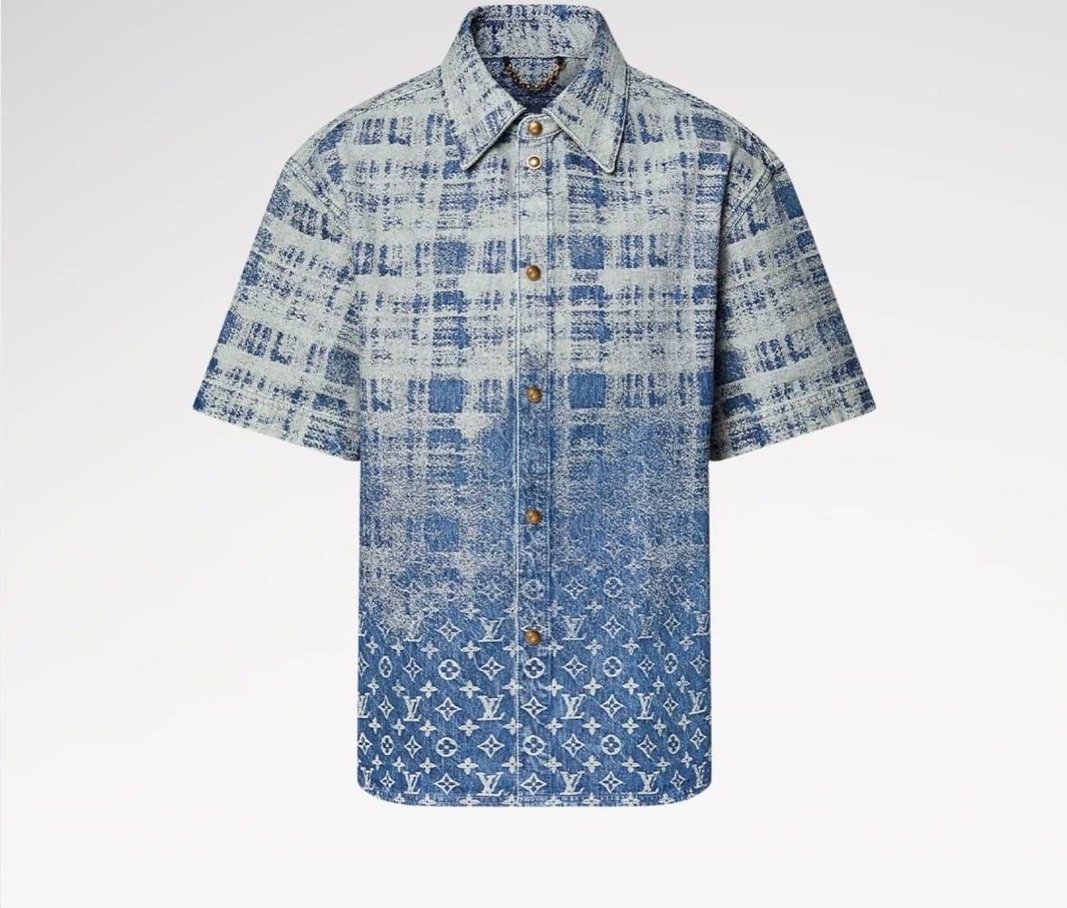 Denim Short-Sleeved Shirt
