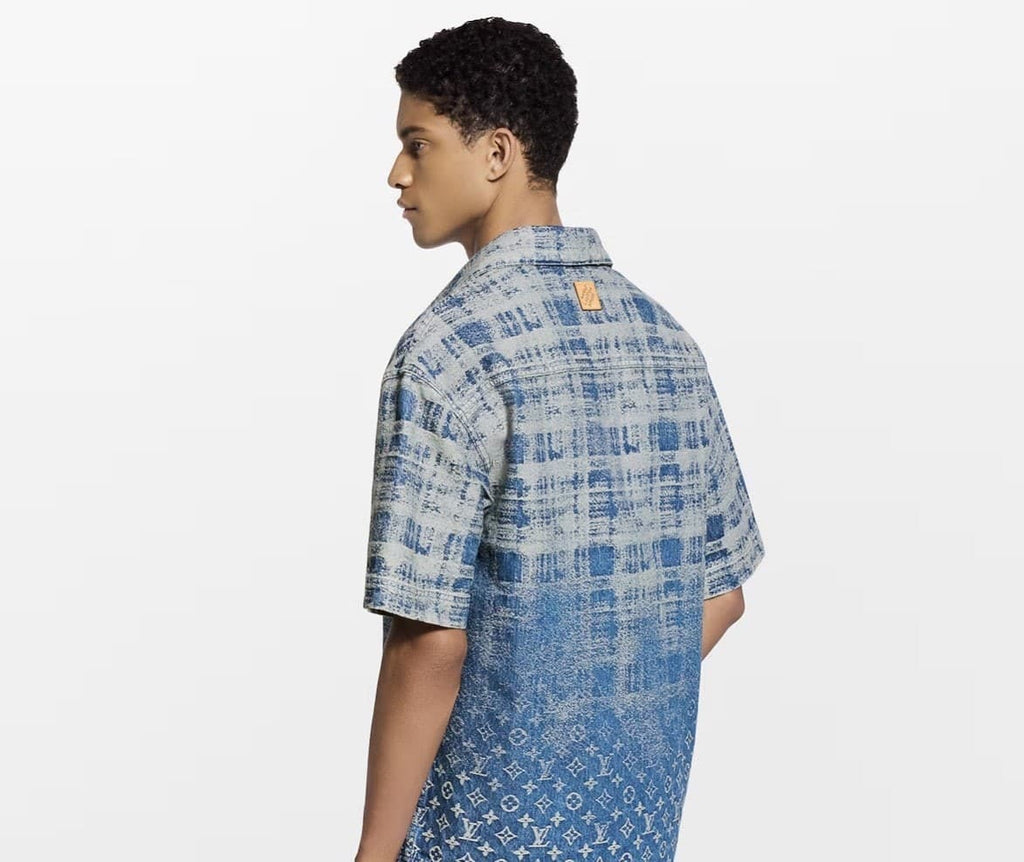 Denim Short-Sleeved Shirt