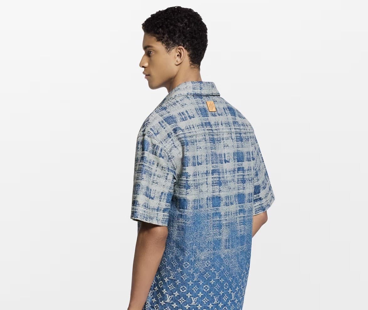 Denim Short-Sleeved Shirt