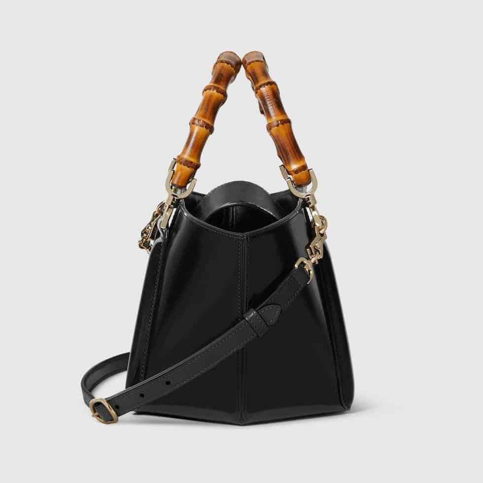 SMALL BAMBOO TOP HANDLE TOTE BAG
