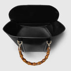 SMALL BAMBOO TOP HANDLE TOTE BAG