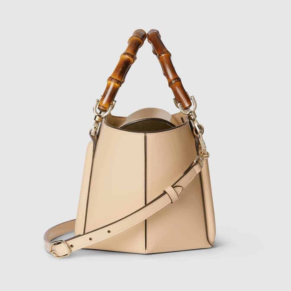 SMALL BAMBOO TOP HANDLE TOTE BAG