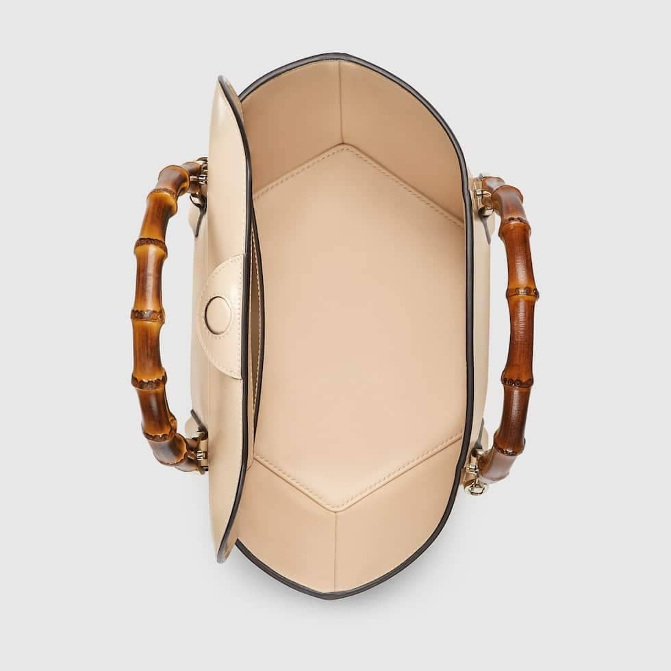 SMALL BAMBOO TOP HANDLE TOTE BAG