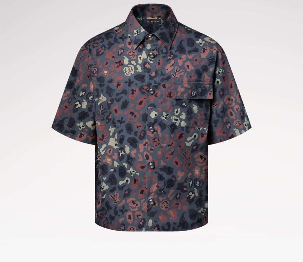 Printed Short-Sleeved Workwear Shirt