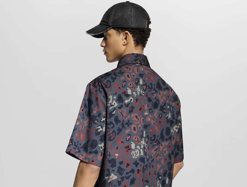 Printed Short-Sleeved Workwear Shirt