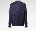 Graphic Jacquard Long-Sleeved Kimono Shirt