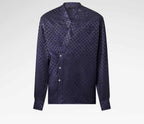 Graphic Jacquard Long-Sleeved Kimono Shirt