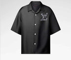 Printed Signature Silk Shirt