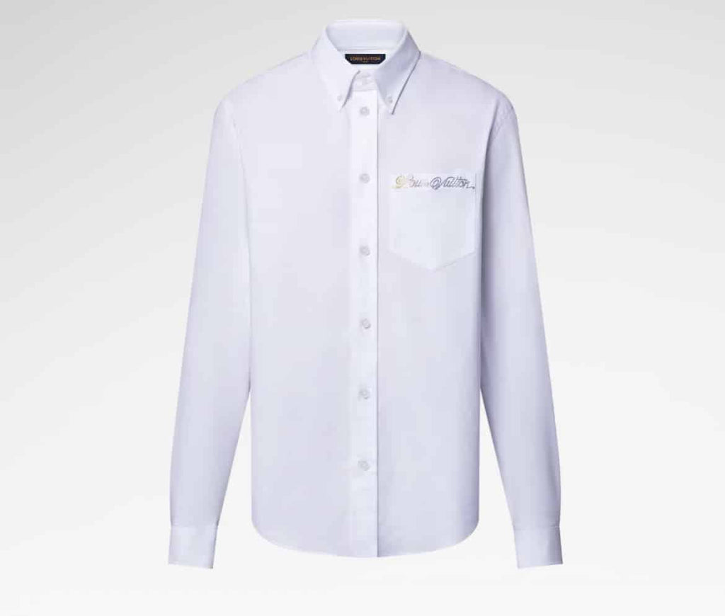 Embellished Long-Sleeved Cotton Shirt