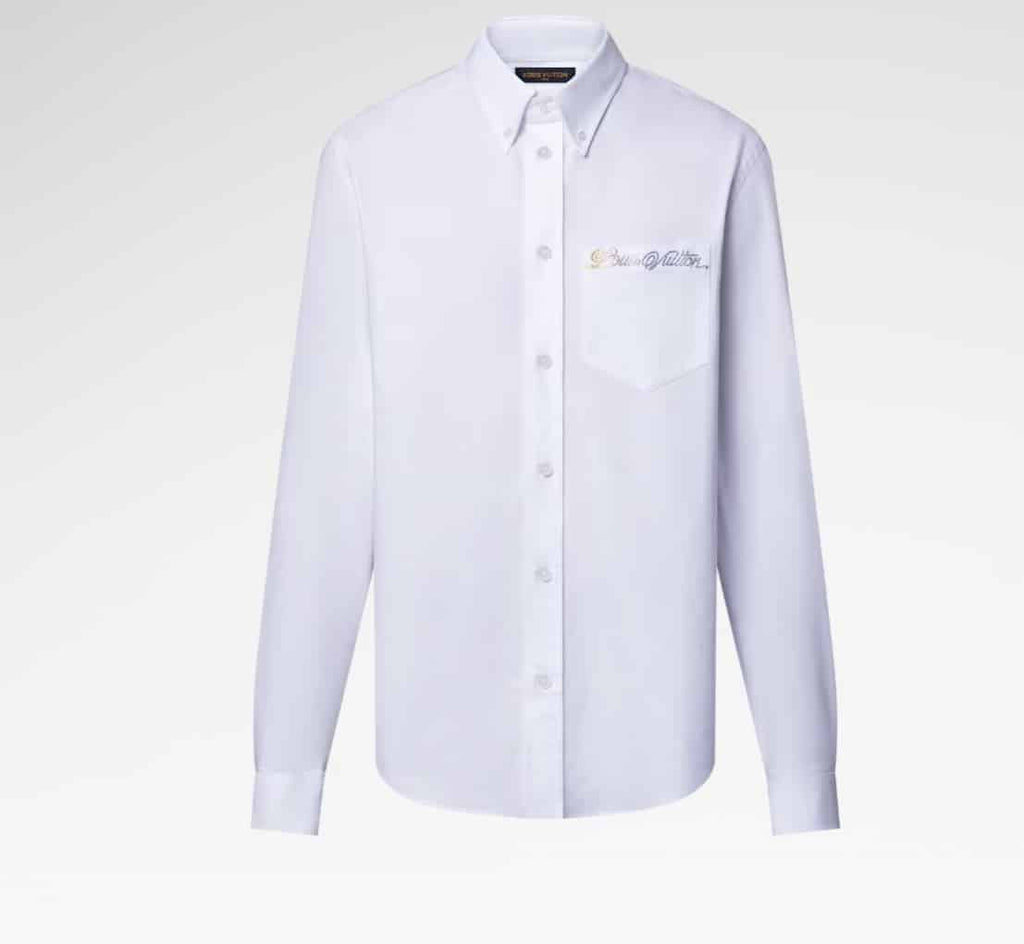 Embellished Long-Sleeved Cotton Shirt