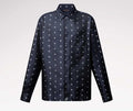 Monogram Silk Pajama Shirt