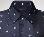 Monogram Silk Pajama Shirt