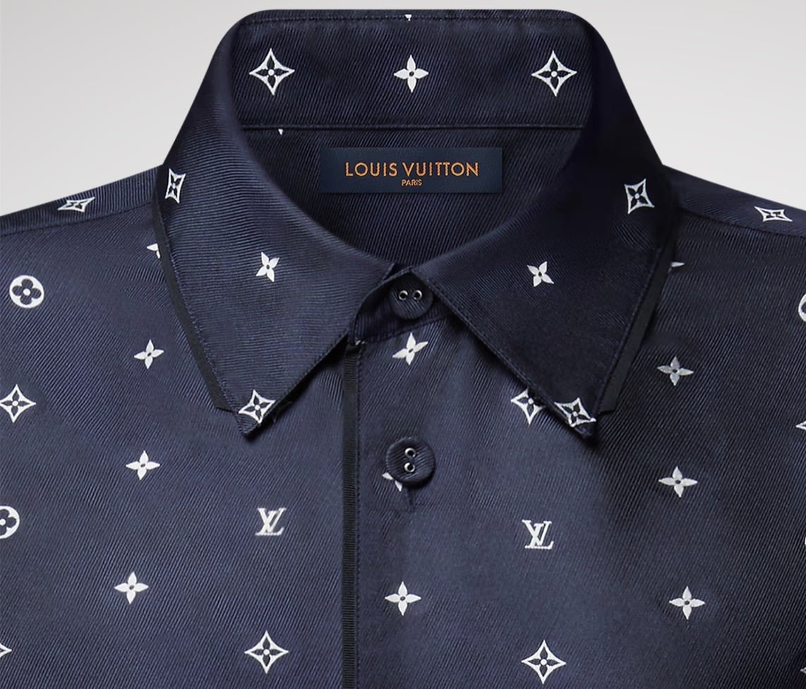 Monogram Silk Pajama Shirt