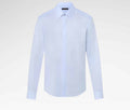 LV Blason Printed Cotton Long-Sleeved Oxford Shirt