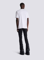 Embroidered T-shirt with Balmain "Love Letter" and Lips