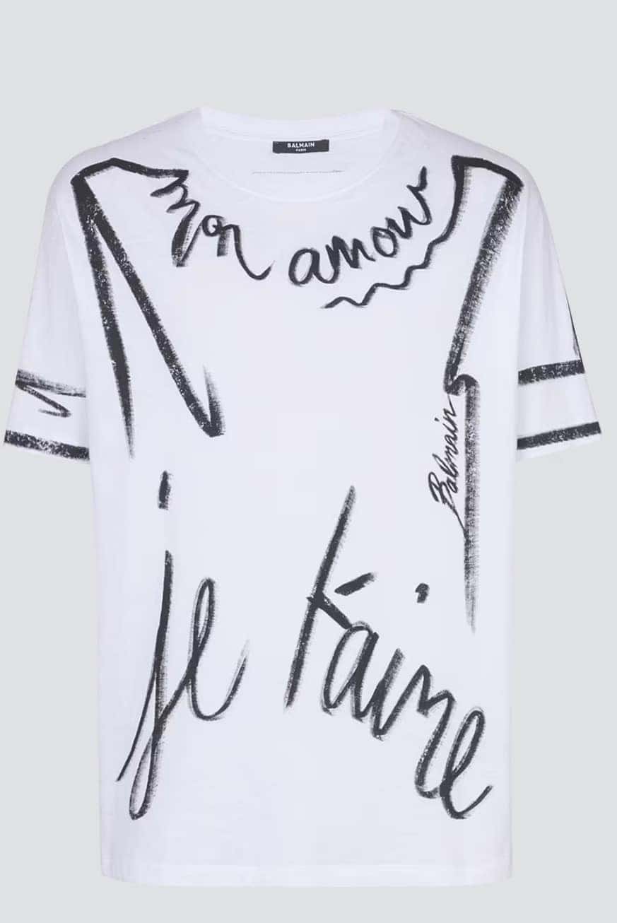 T-shirt with "Love Letter" print