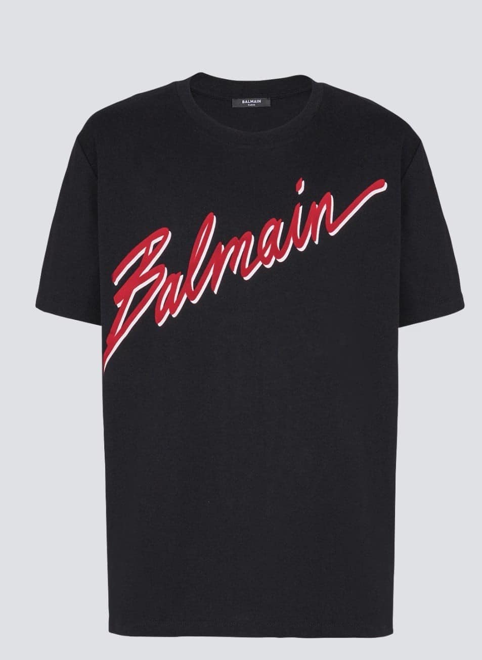 T-shirt with flocked Balmain Letter logo